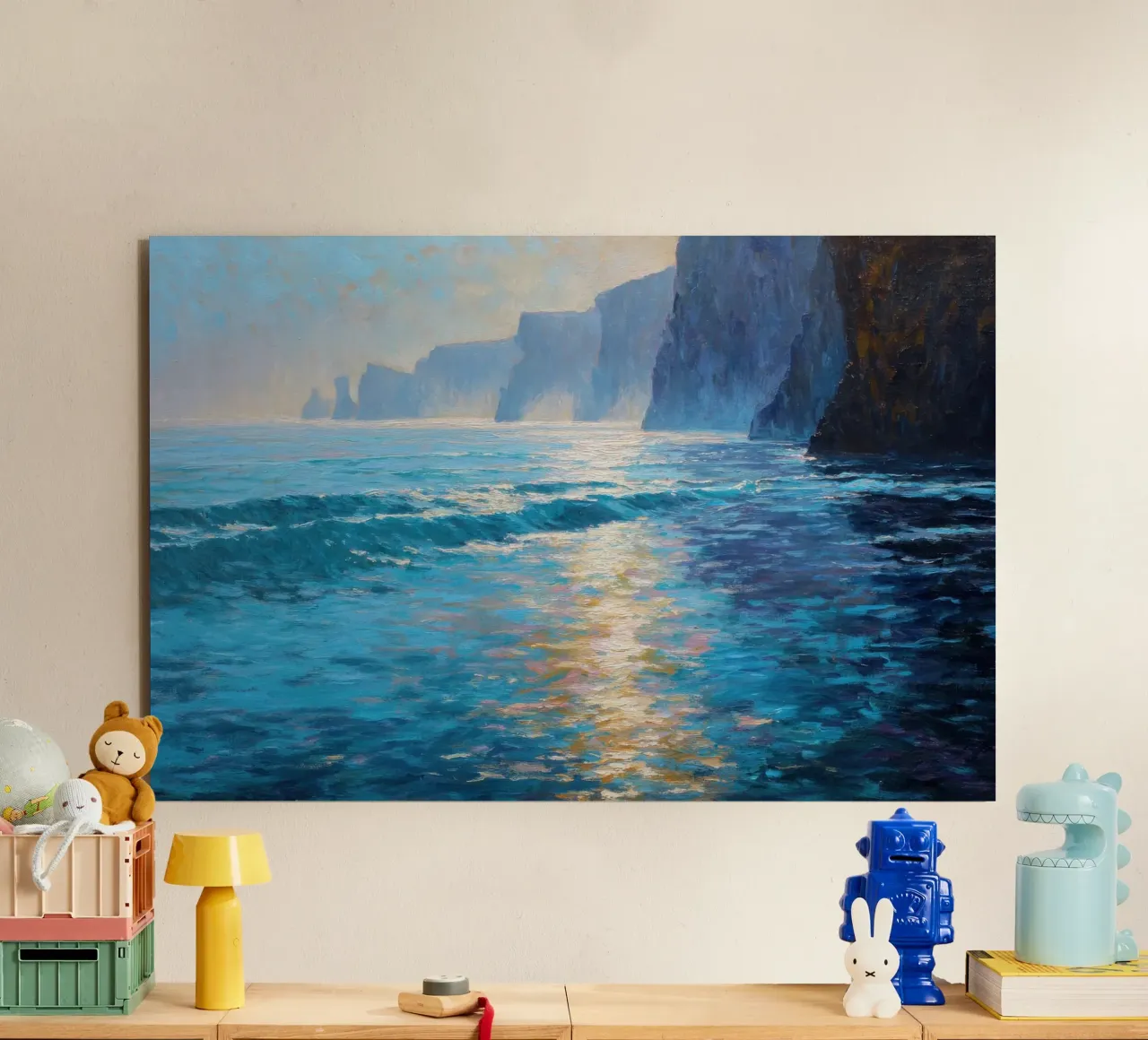 Luce del mattino sul mare alluminio dibond da Artbyvo