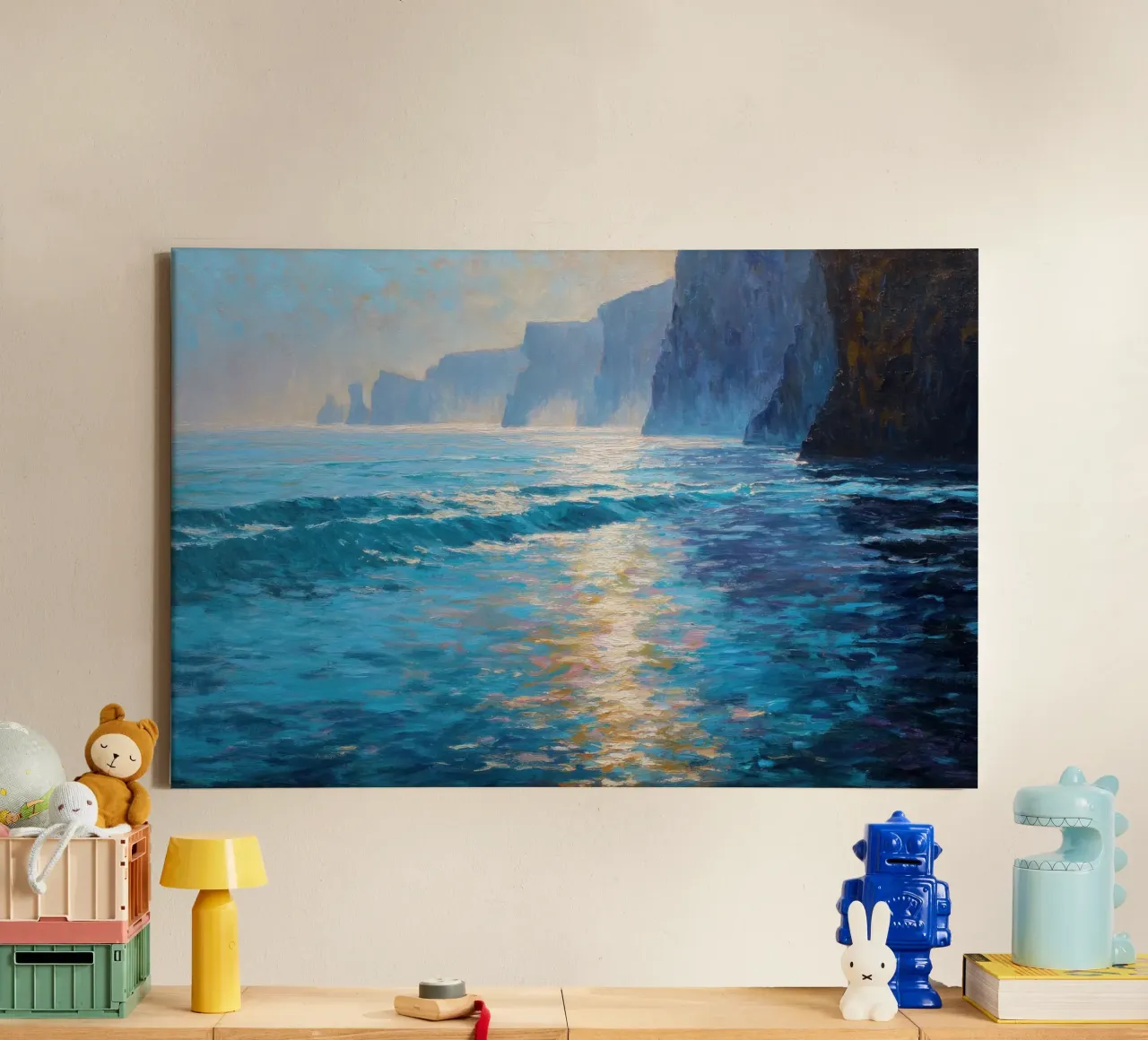 Luce del mattino sul mare tela da Artbyvo