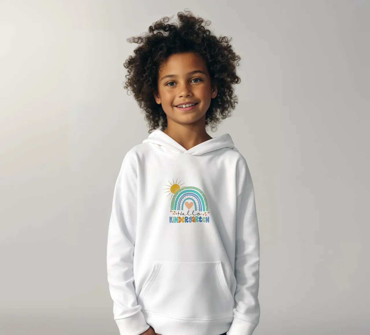 Ciao scuola materna. Per gli insegnanti dell'asilo e i bambini. felpa bambino con cappuccio da CalliLetters