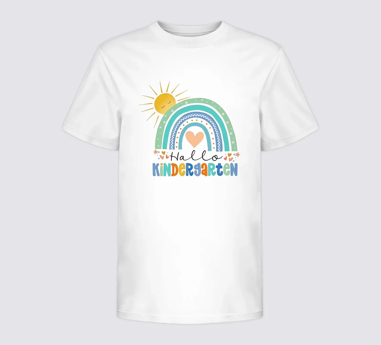 Hello kindergarten. For kindergarten teachers and toddlers. kids t-shirt by CalliLetters