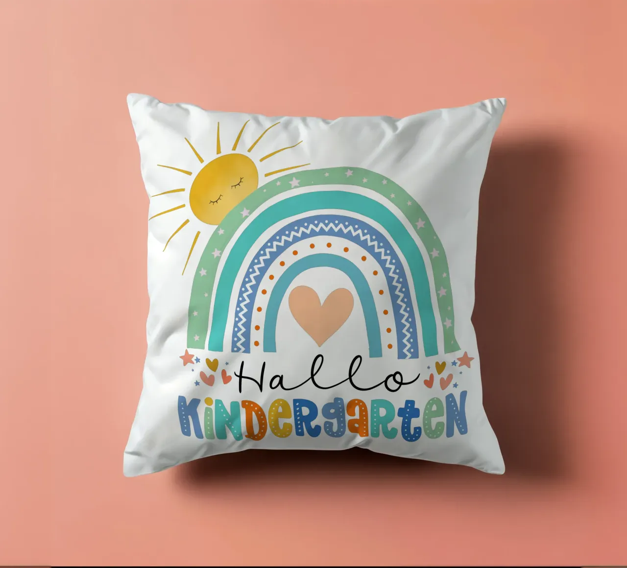 Ciao scuola materna. Per gli insegnanti dell'asilo e i bambini. cuscino da CalliLetters