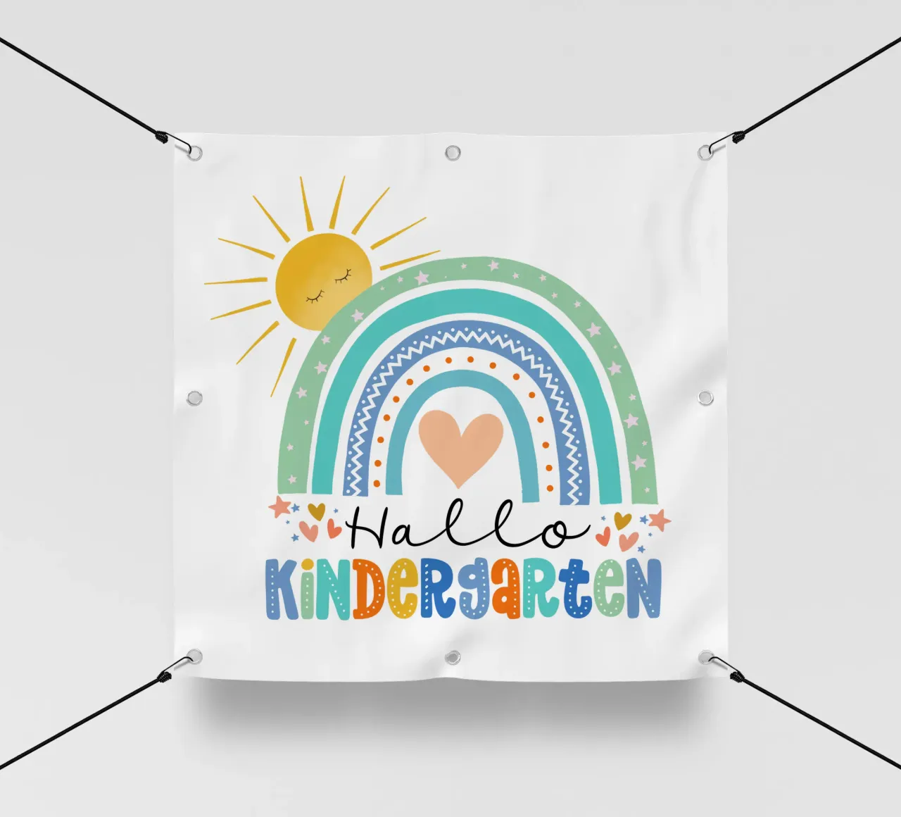 Ciao scuola materna. Per gli insegnanti dell'asilo e i bambini. telo in pvc da CalliLetters