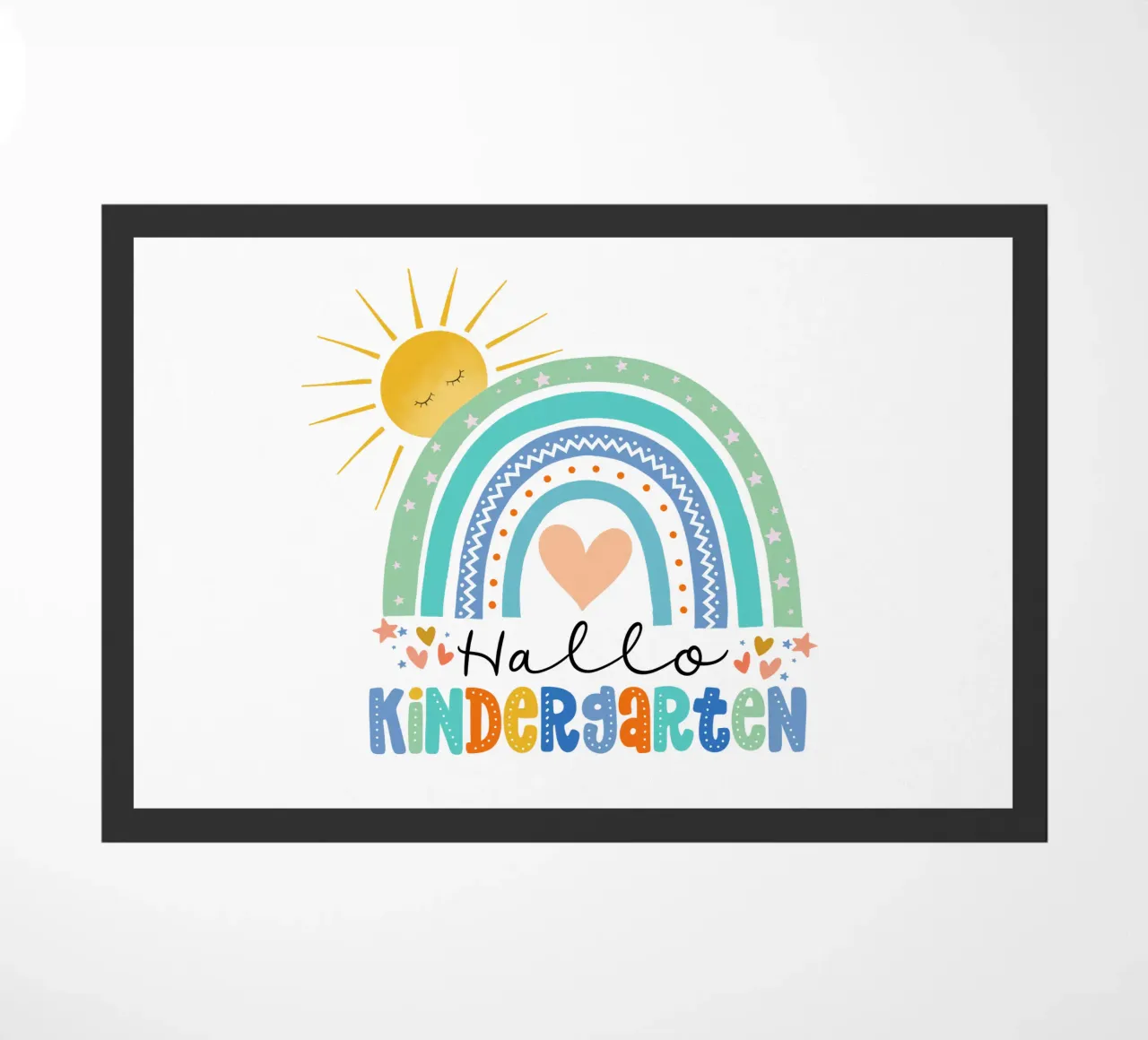 Ciao scuola materna. Per gli insegnanti dell'asilo e i bambini. zerbino da CalliLetters