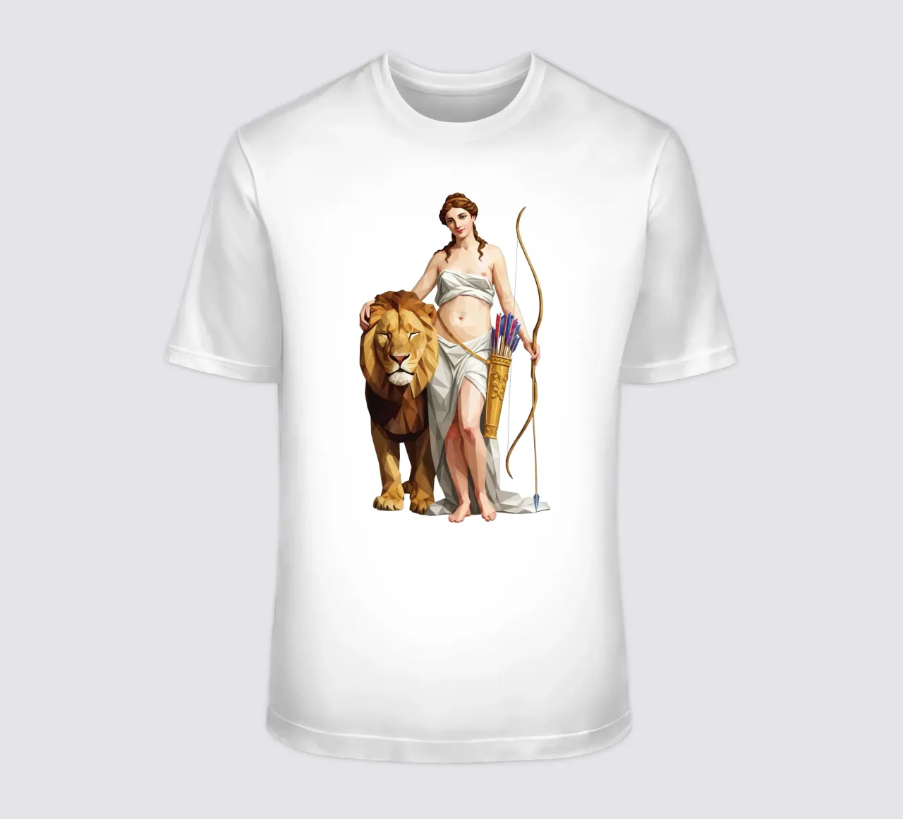 La dea Diana e un leone t-shirt da Low Profile