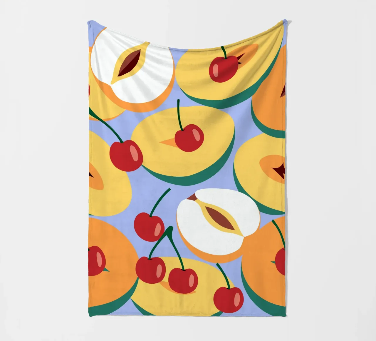 Pesche e ciliegie fresche coperta in pile da OFFICIAL FRUIT & VEGETABLES