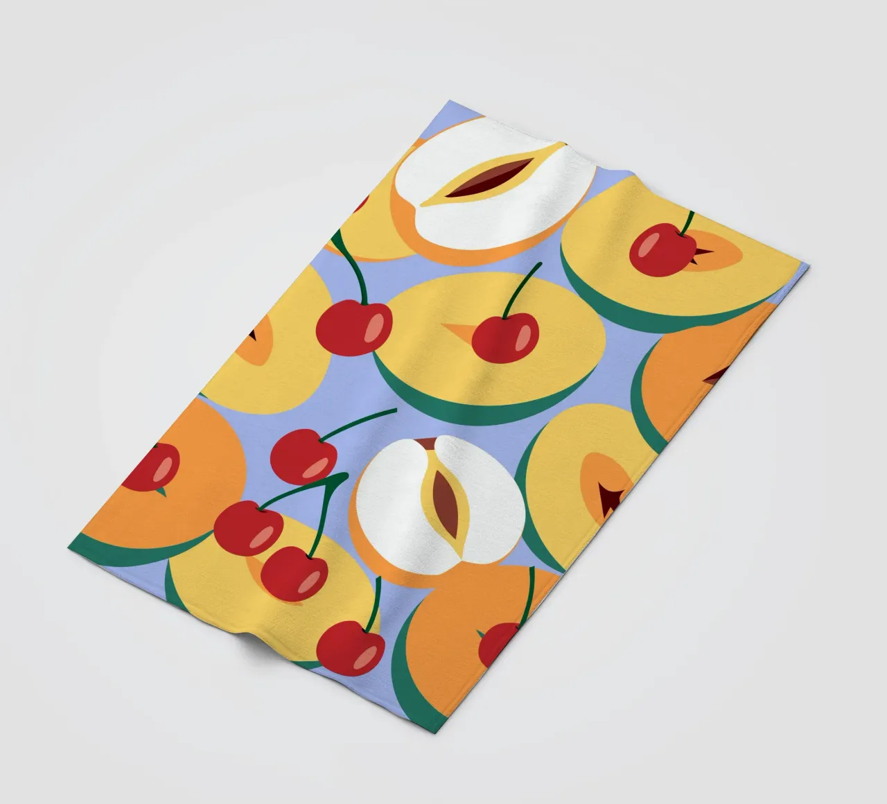 Pesche e ciliegie fresche coperta in pile da OFFICIAL FRUIT & VEGETABLES