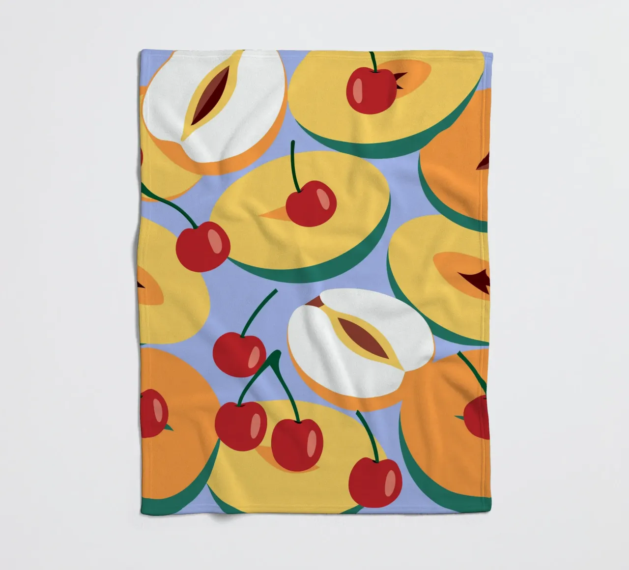 Pesche e ciliegie fresche coperta in pile da OFFICIAL FRUIT & VEGETABLES