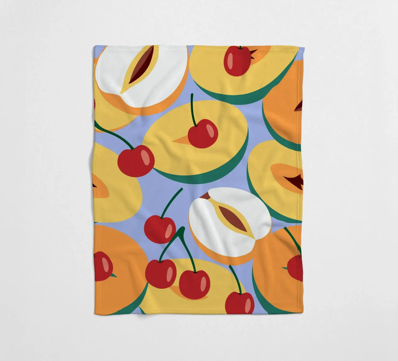 Pesche e ciliegie fresche coperta in pile da OFFICIAL FRUIT & VEGETABLES