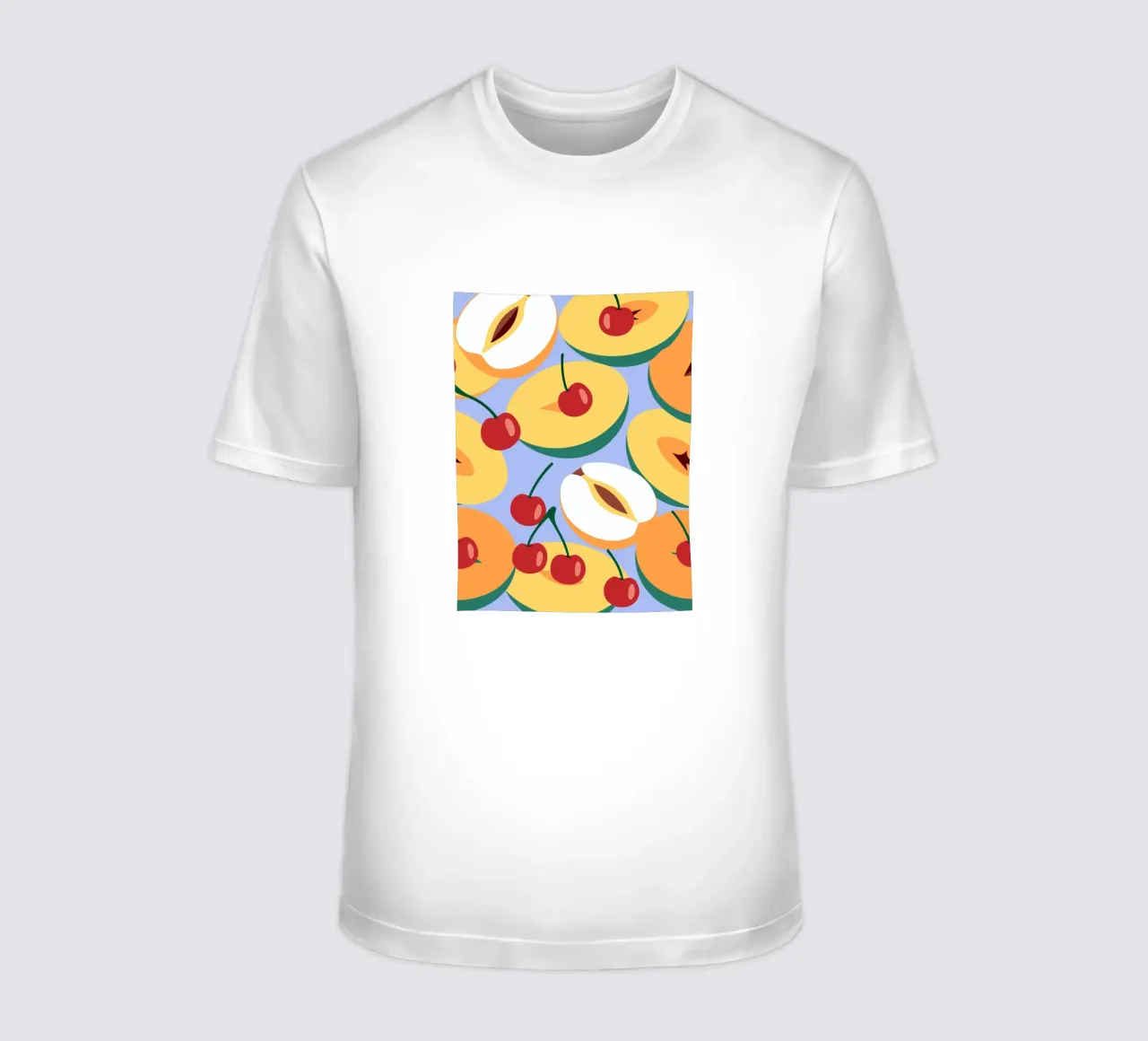 Pesche e ciliegie fresche t-shirt da OFFICIAL FRUIT & VEGETABLES