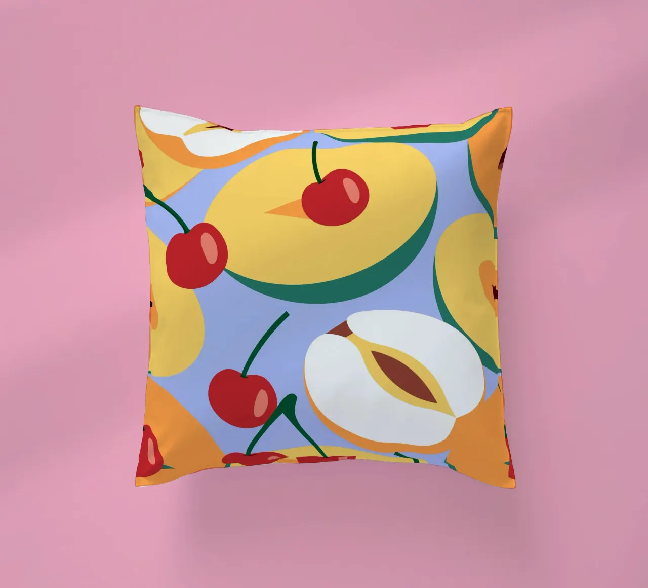 Pesche e ciliegie fresche cuscino da OFFICIAL FRUIT & VEGETABLES