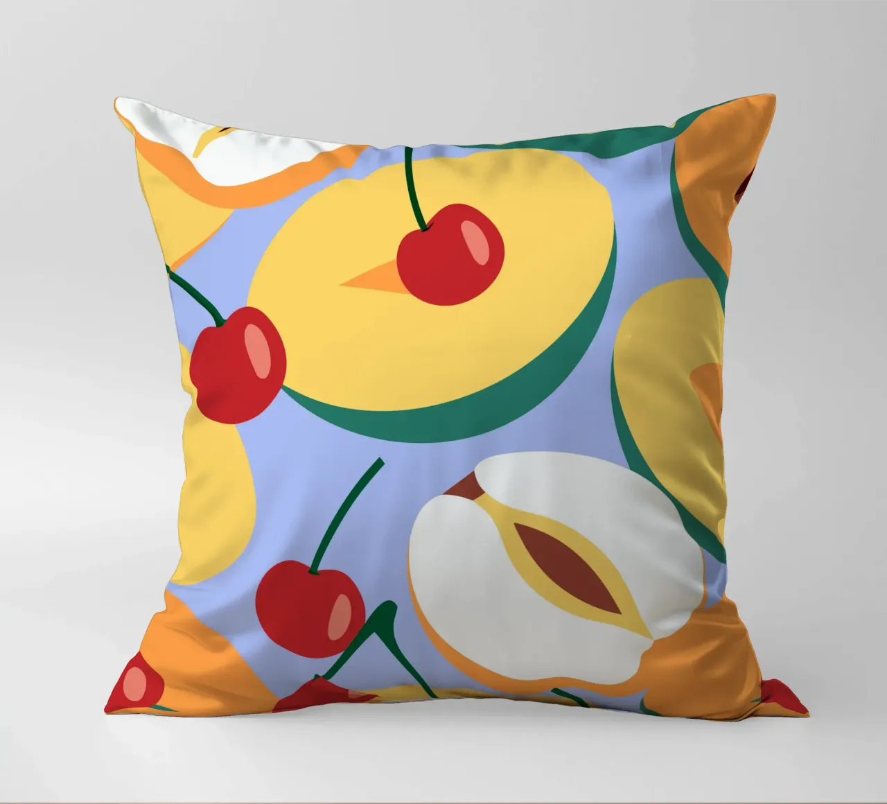 Pesche e ciliegie fresche cuscino da OFFICIAL FRUIT & VEGETABLES