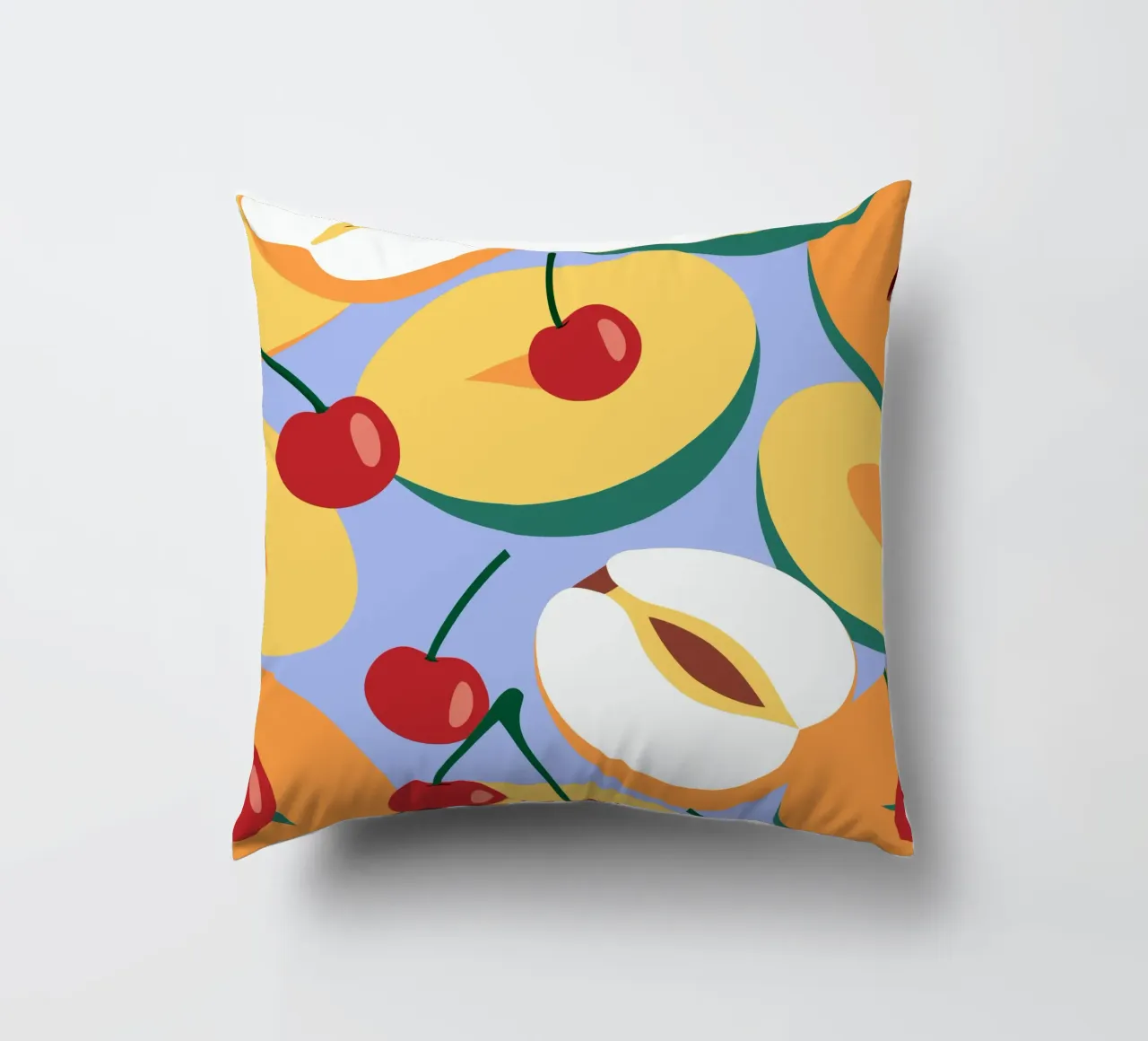 Pesche e ciliegie fresche cuscino da OFFICIAL FRUIT & VEGETABLES