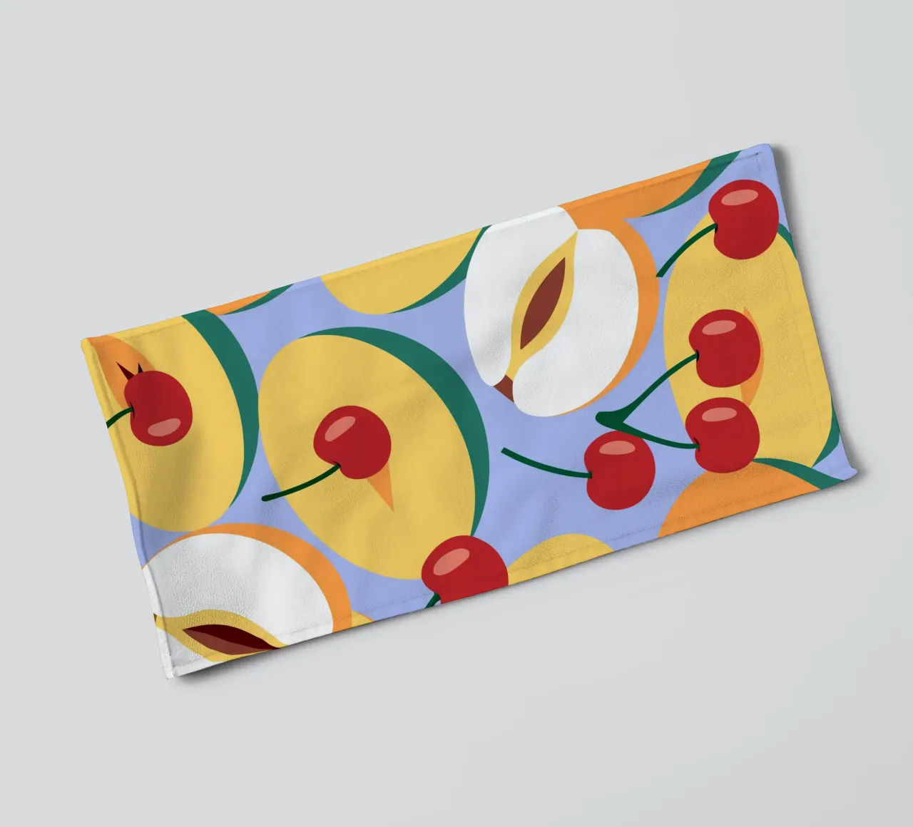 Pesche e ciliegie fresche asciugamano da bagno da OFFICIAL FRUIT & VEGETABLES
