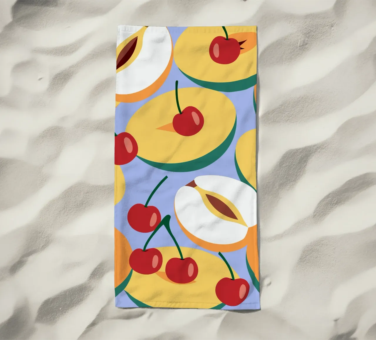 Pesche e ciliegie fresche telo mare da OFFICIAL FRUIT & VEGETABLES
