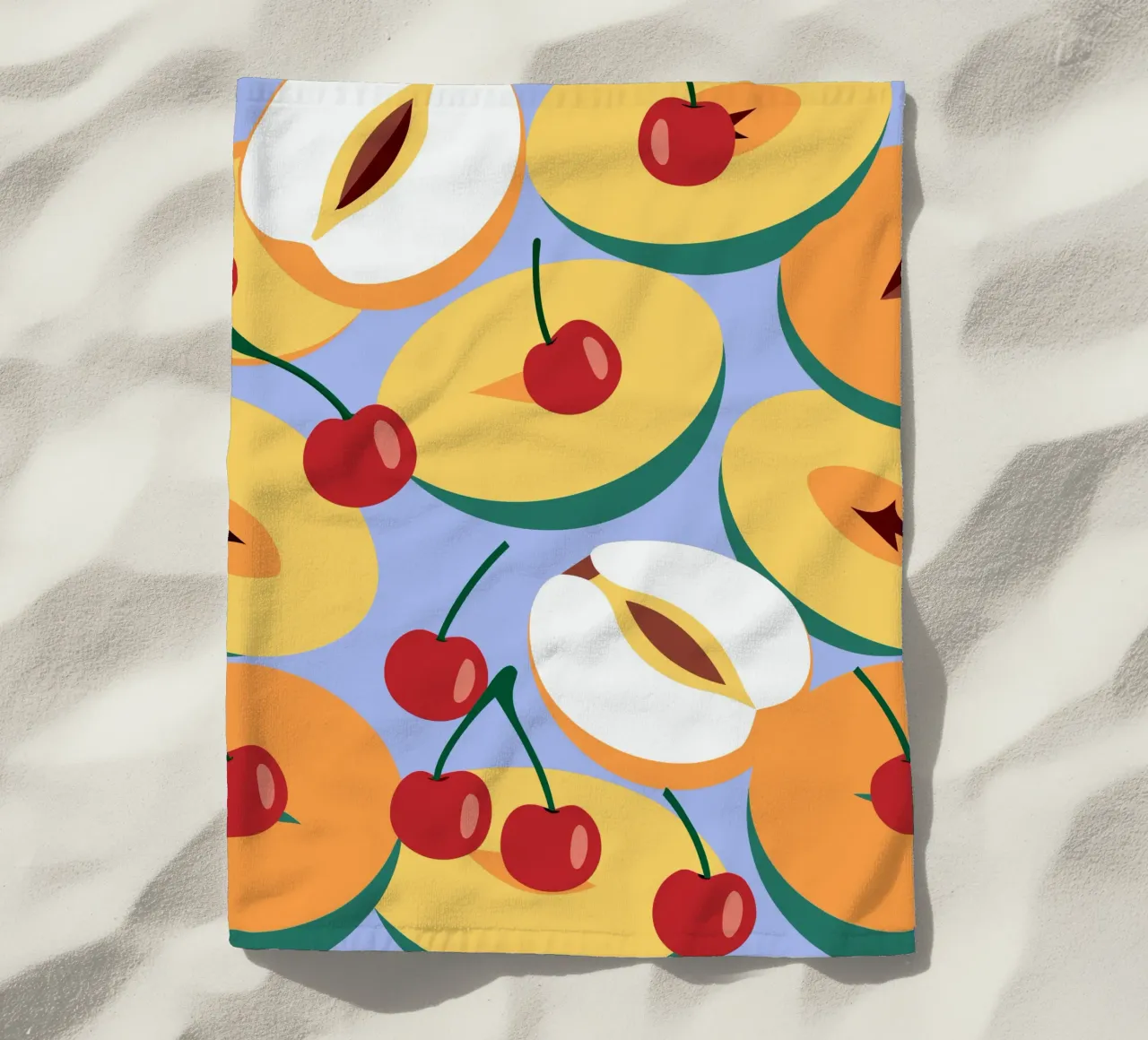 Pesche e ciliegie fresche telo mare da OFFICIAL FRUIT & VEGETABLES