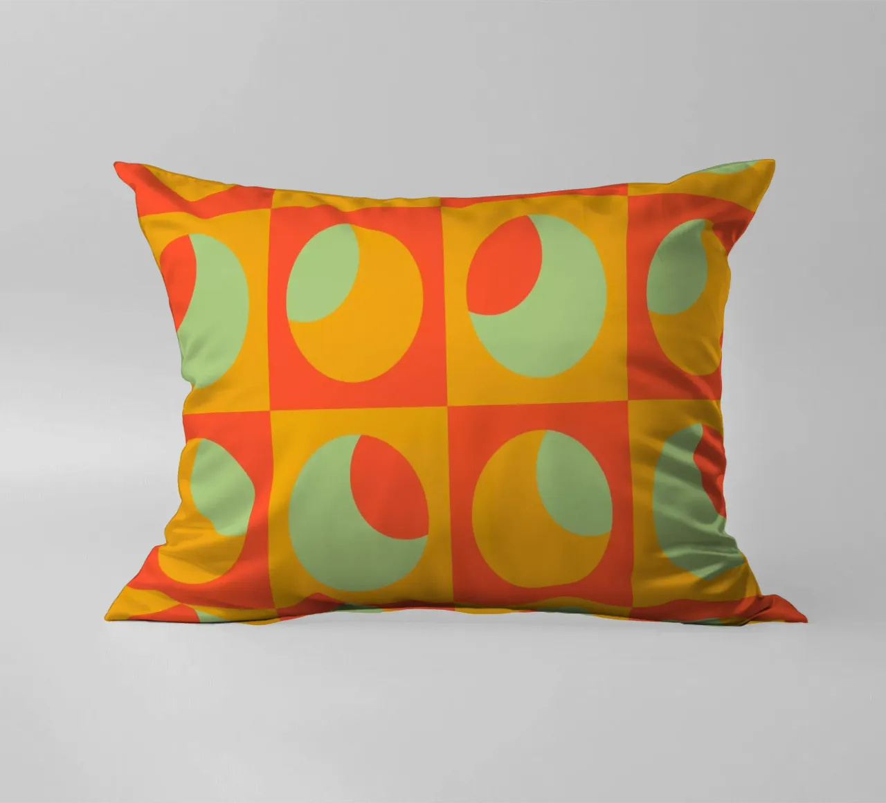 Mid-Century Bright Abstract Design cuscino da good-vibes