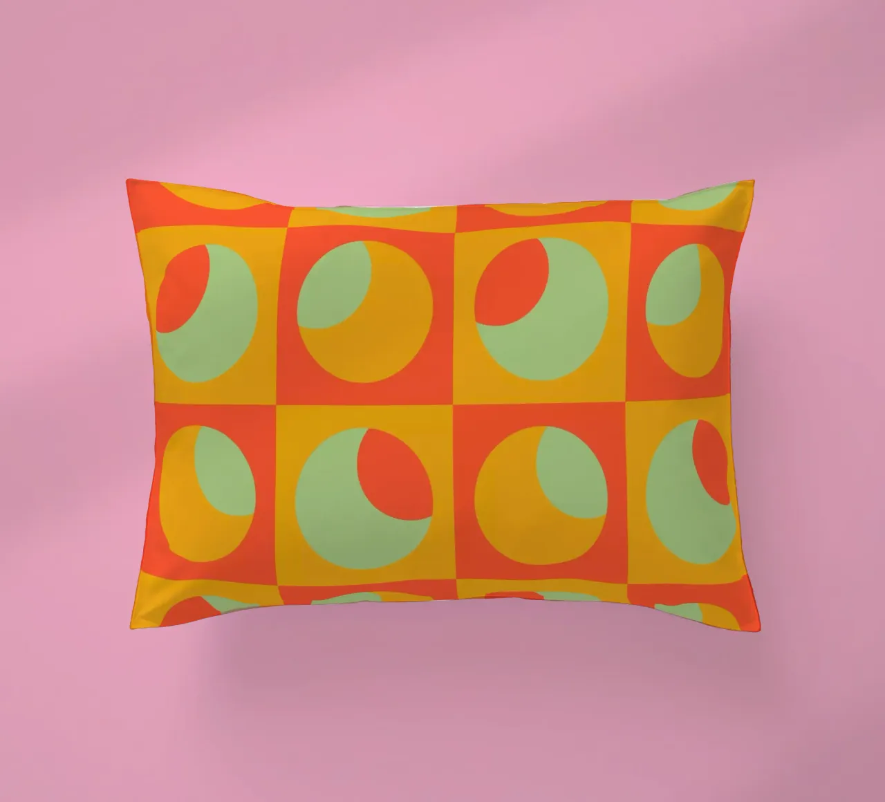 Mid-Century Bright Abstract Design cuscino da good-vibes