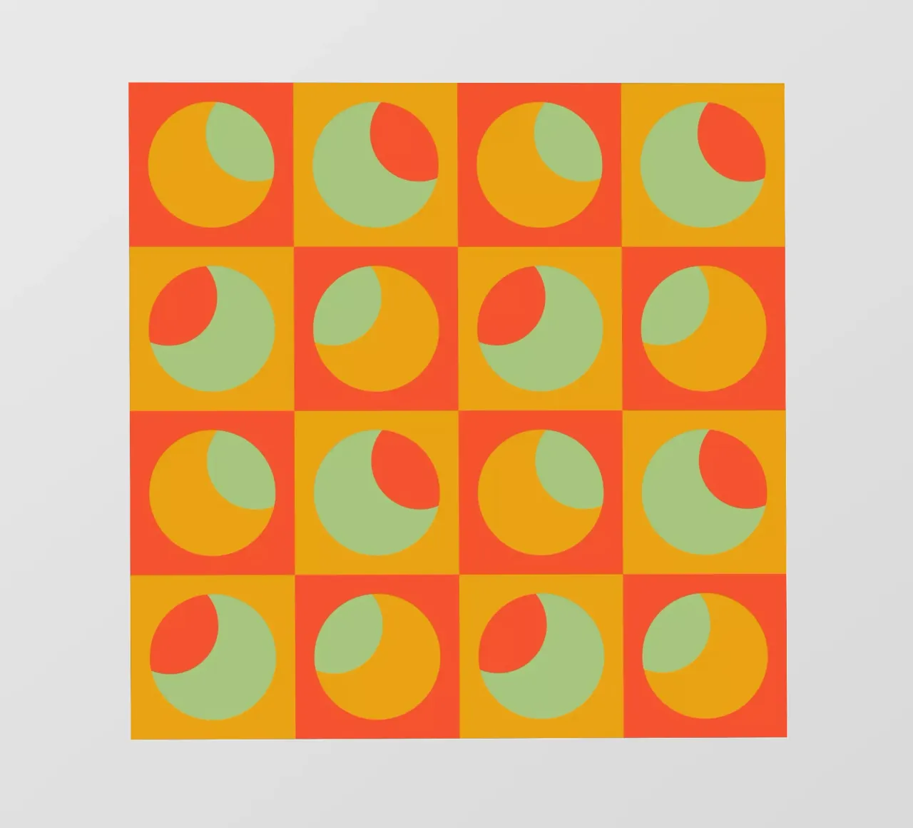 Mid-Century Bright Abstract Design pellicola backlit da good-vibes