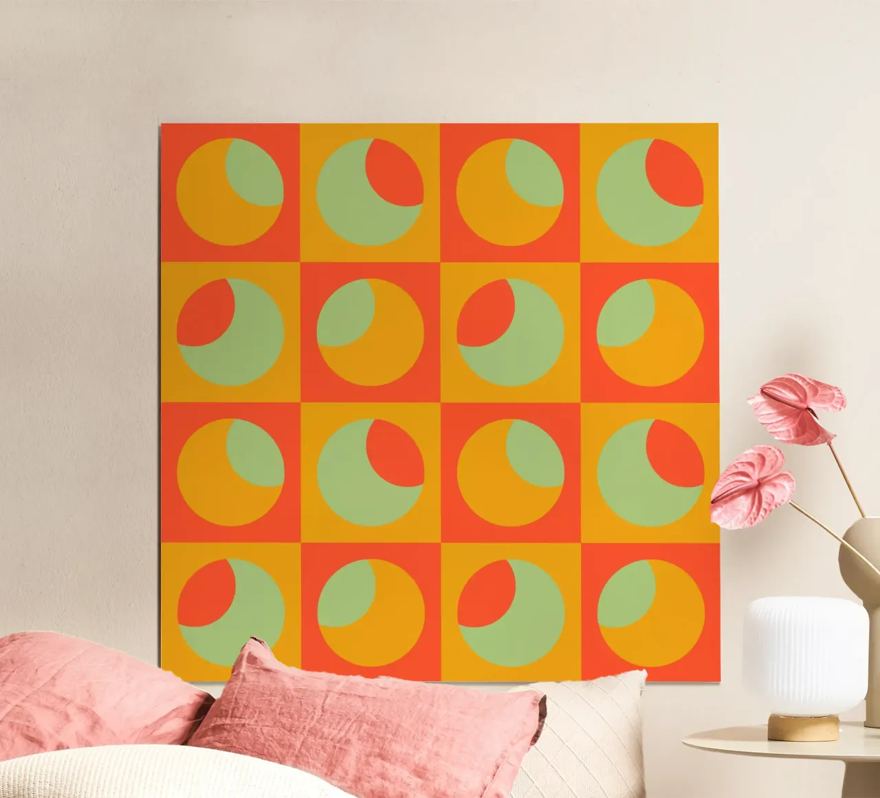 Mid-Century Bright Abstract Design carta hahnemühle da good-vibes