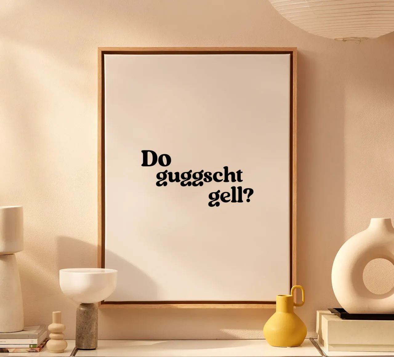 Do guggscht gell? tela da treechild