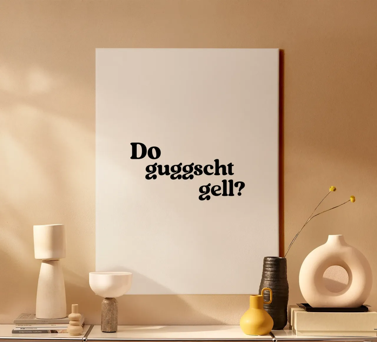 Do guggscht gell? tela da treechild