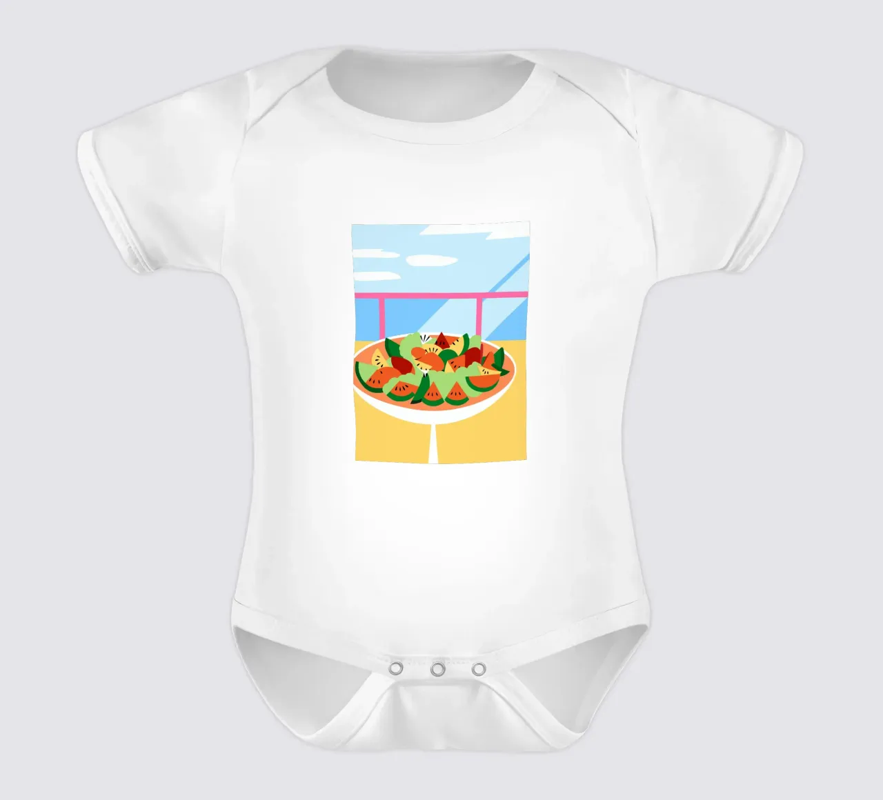 Insalata di frutta fresca body neonato maniche corte da OFFICIAL FRUIT & VEGETABLES