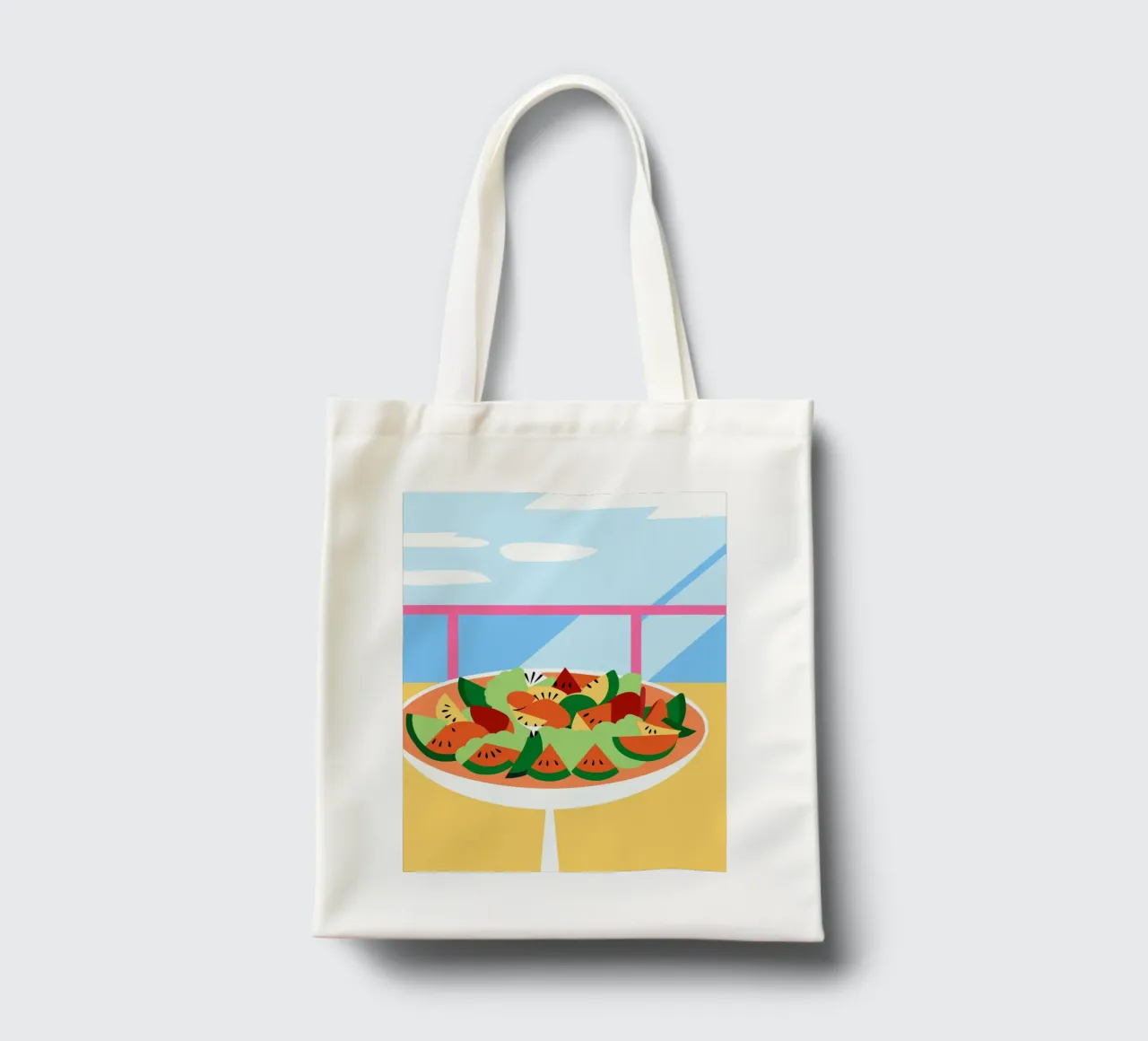 Insalata di frutta fresca borsa in juta da OFFICIAL FRUIT & VEGETABLES