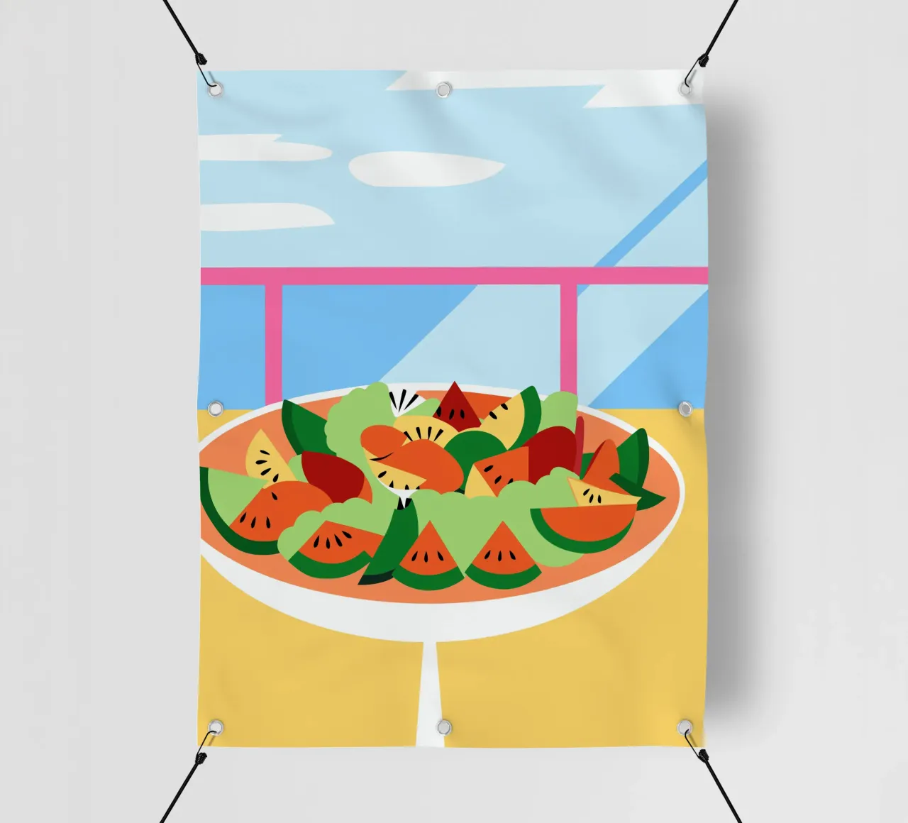 Insalata di frutta fresca telo in pvc da OFFICIAL FRUIT & VEGETABLES