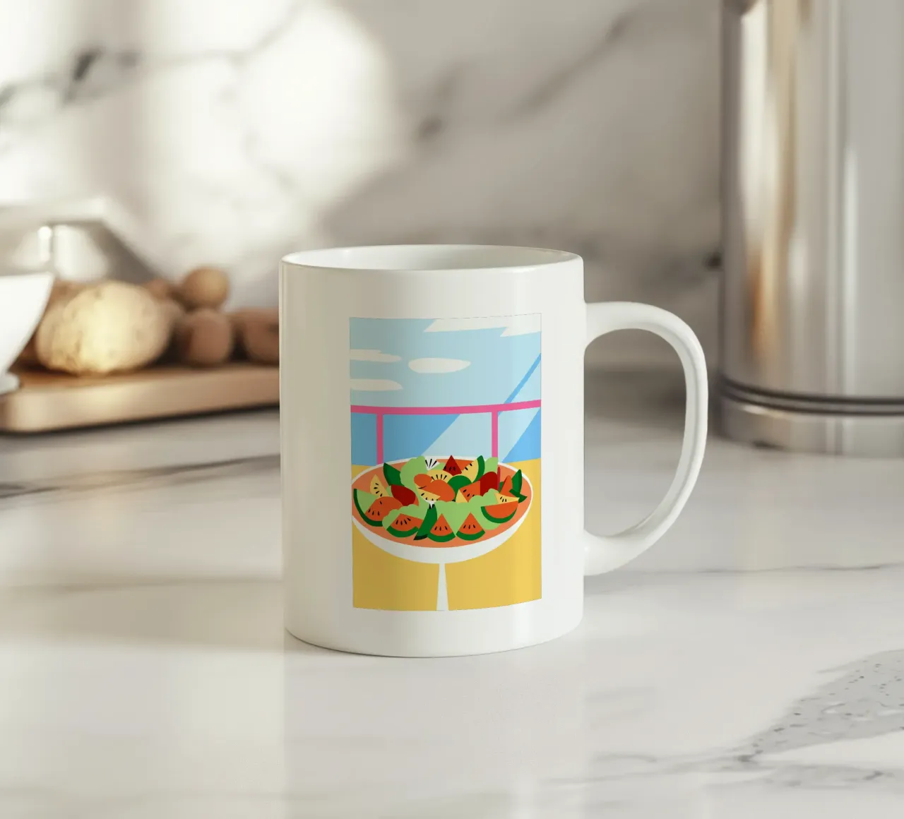 Insalata di frutta fresca tazza in ceramica da OFFICIAL FRUIT & VEGETABLES