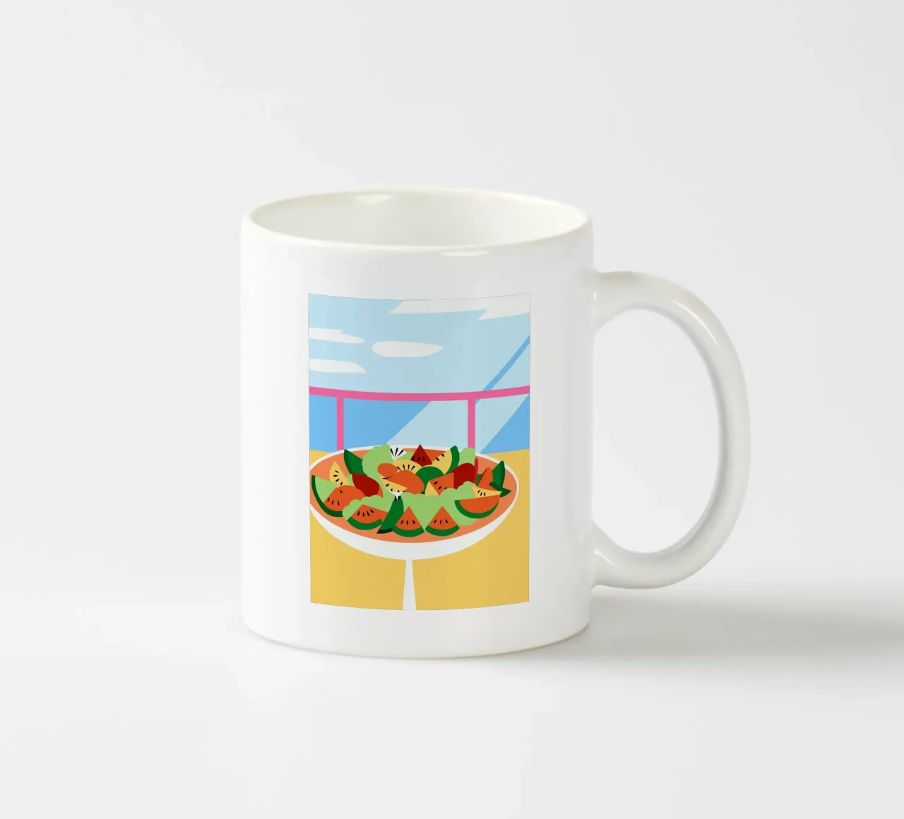 Insalata di frutta fresca tazza in ceramica da OFFICIAL FRUIT & VEGETABLES