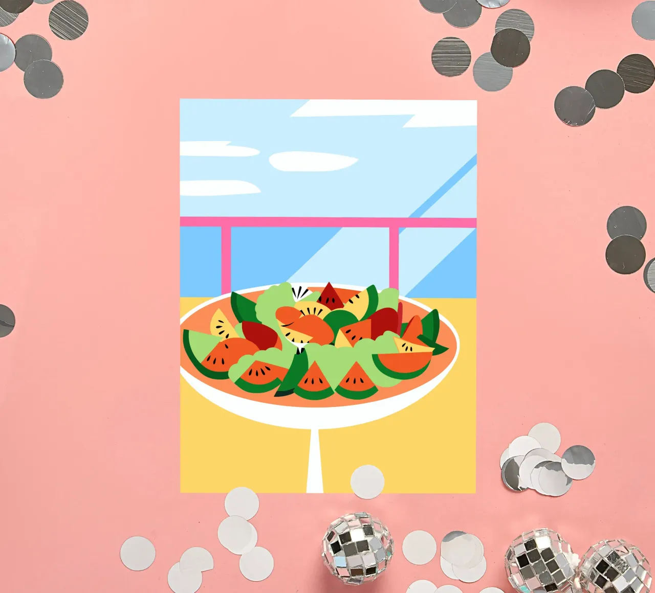 Insalata di frutta fresca adesivo da OFFICIAL FRUIT & VEGETABLES