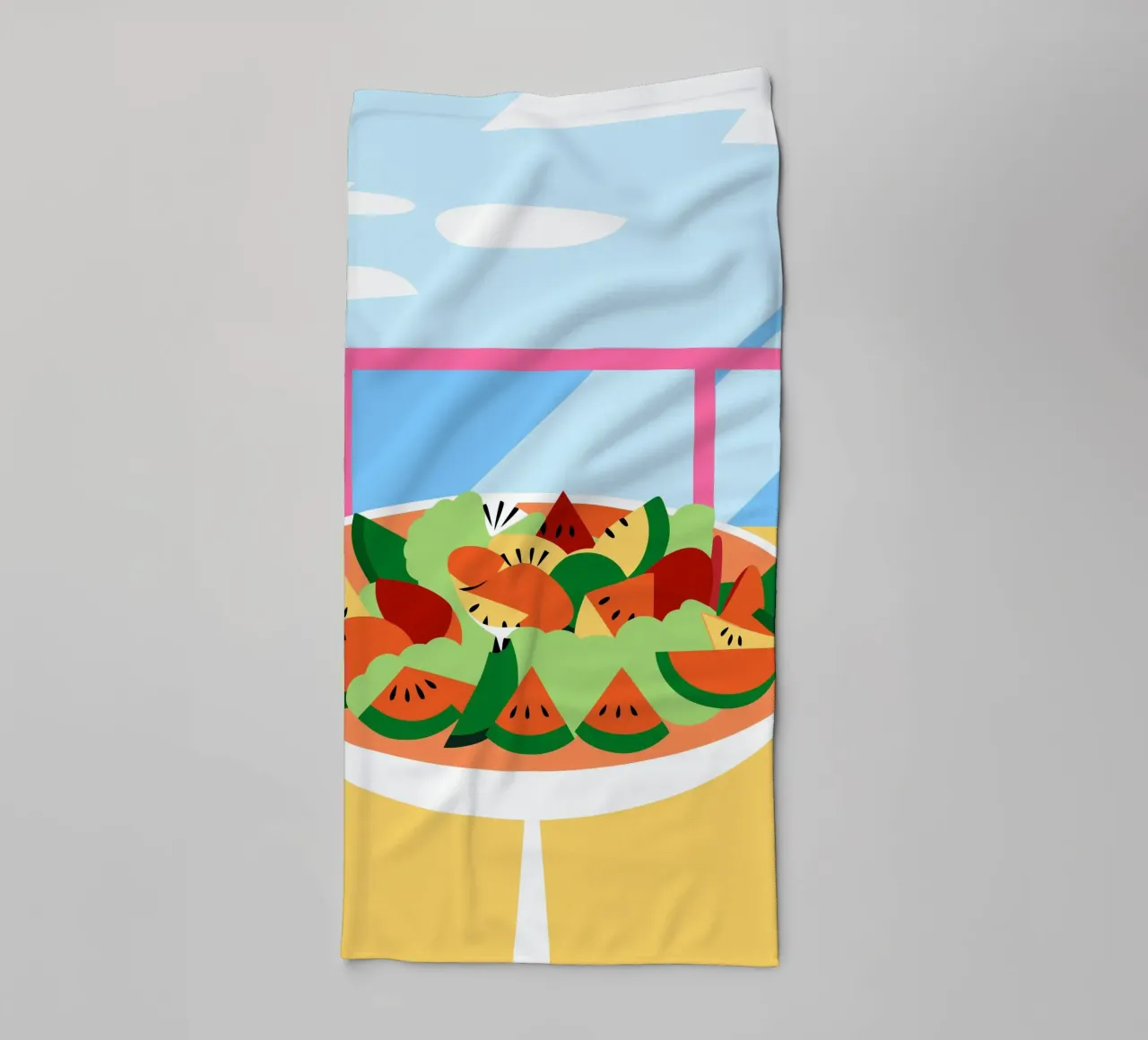 Insalata di frutta fresca asciugamano da bagno da OFFICIAL FRUIT & VEGETABLES