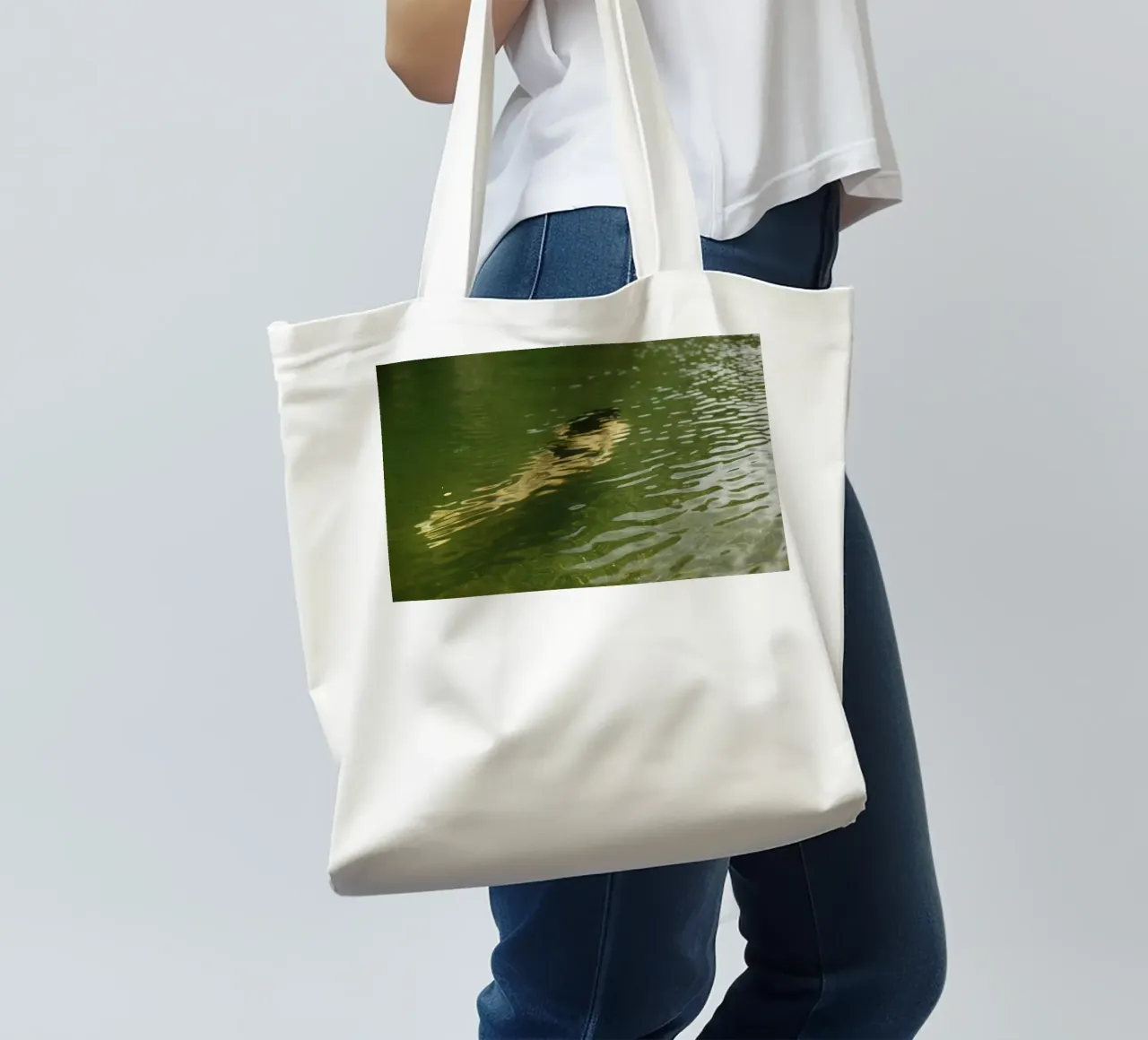 Riflessione di una donna a Cuba (Baracua) borsa in juta da art picture