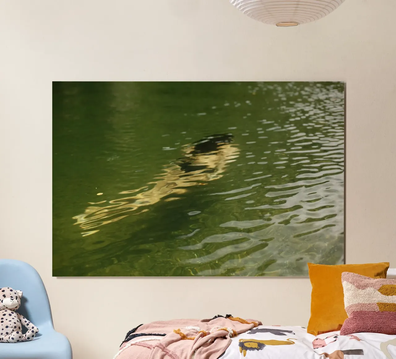 Riflessione di una donna a Cuba (Baracua) poster con telaio in alluminio da art picture