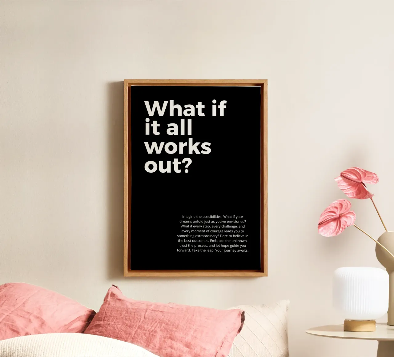 what if it all work out? lienzo de vintageshop