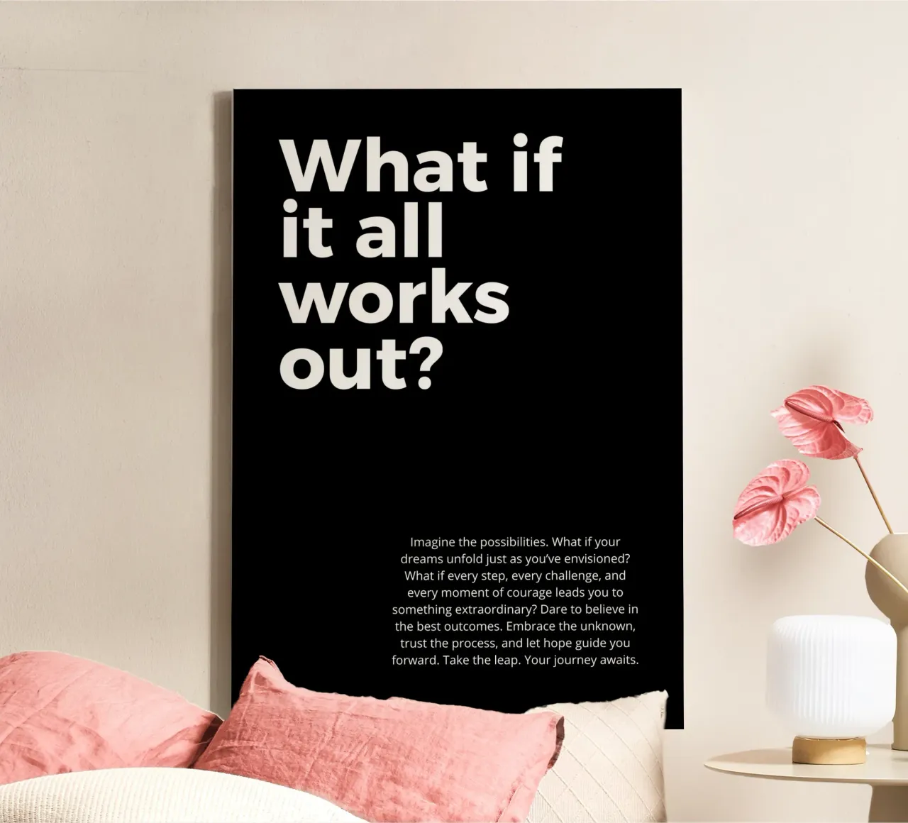 what if it all work out? lienzo de vintageshop