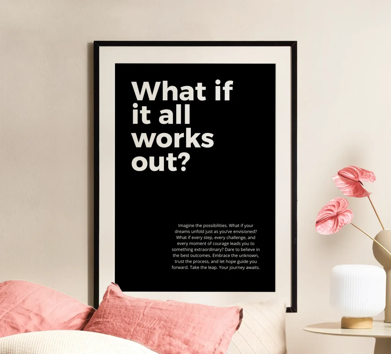 what if it all work out? poster de vintageshop