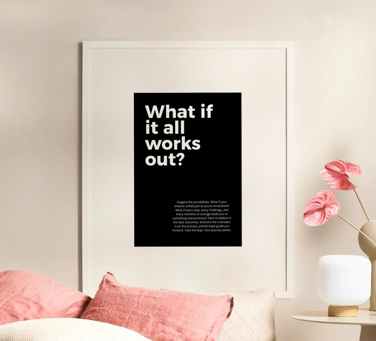 what if it all work out? poster de vintageshop