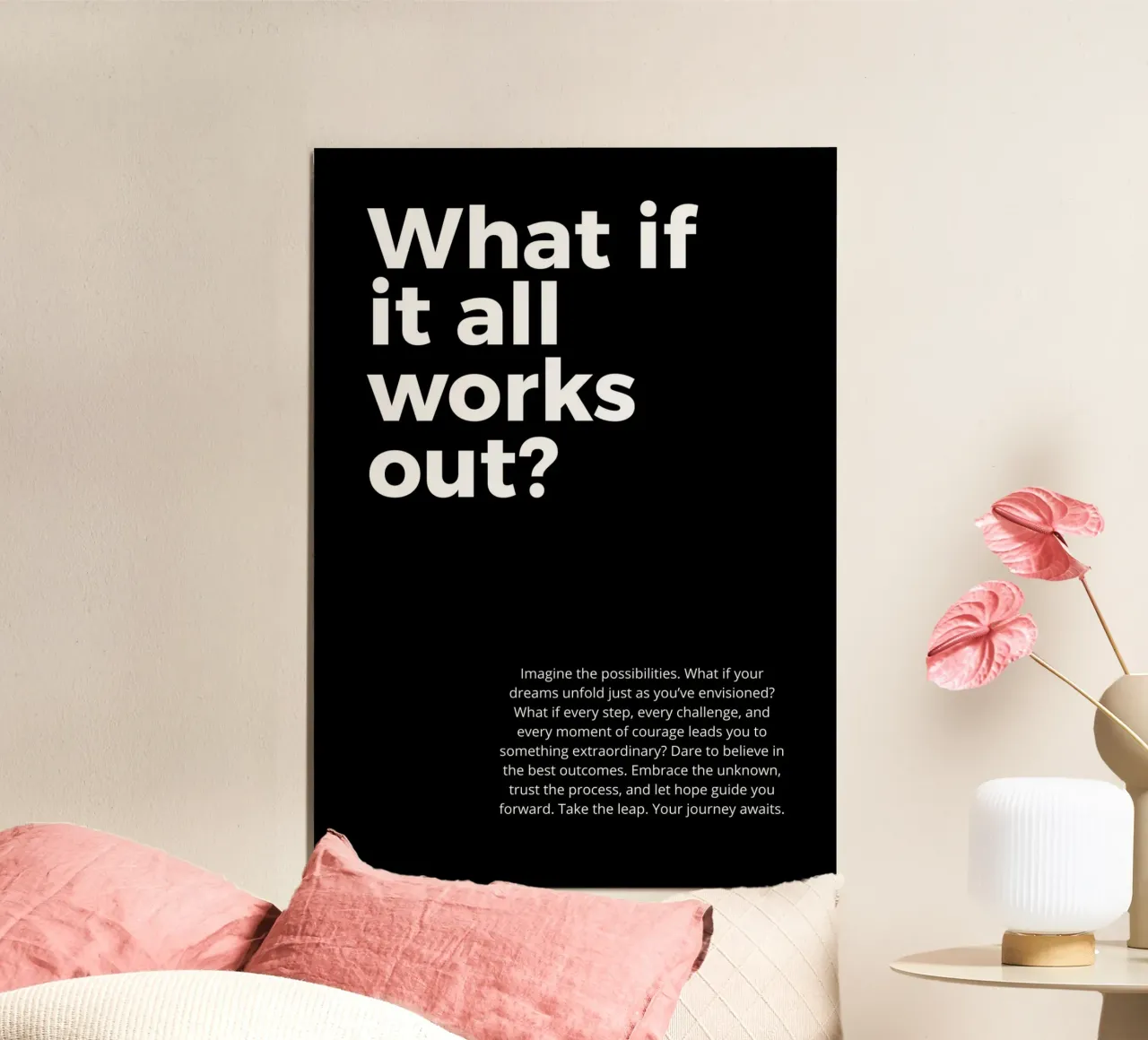 what if it all work out? poster de vintageshop