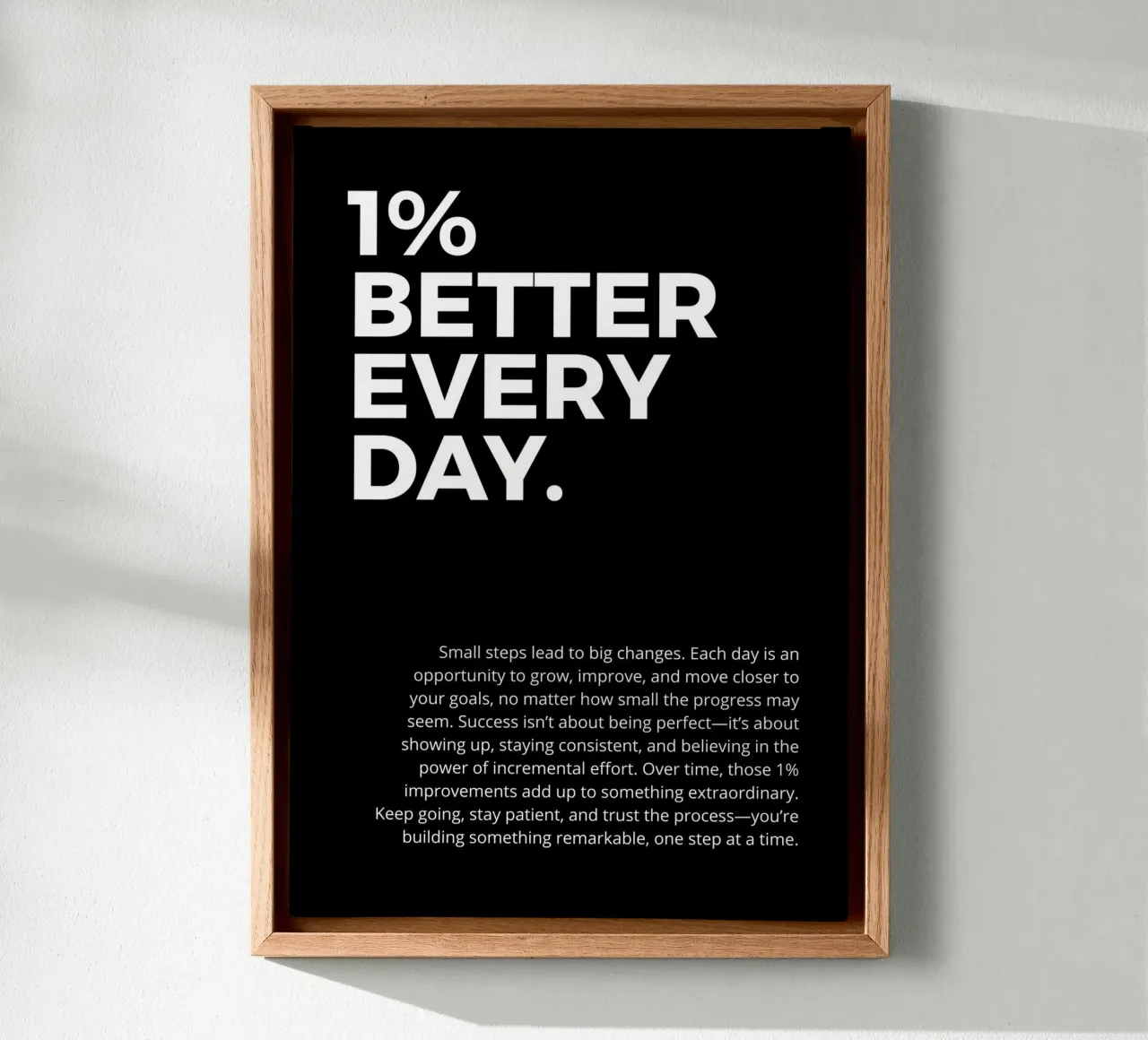 1% better every day. canvas van vintageshop