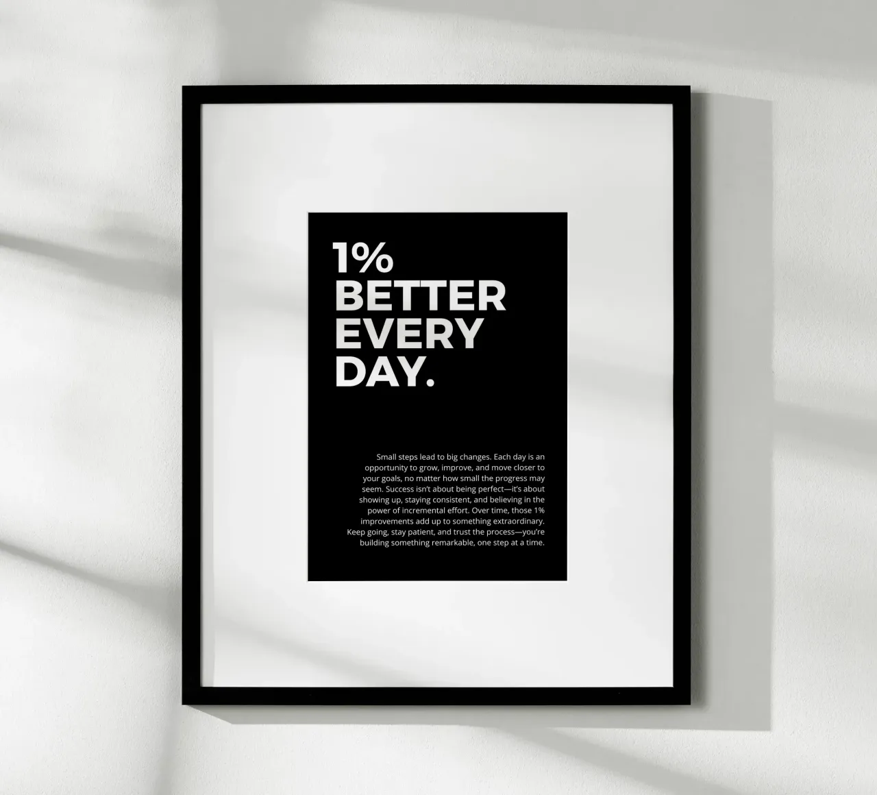 1% better every day. poster da vintageshop