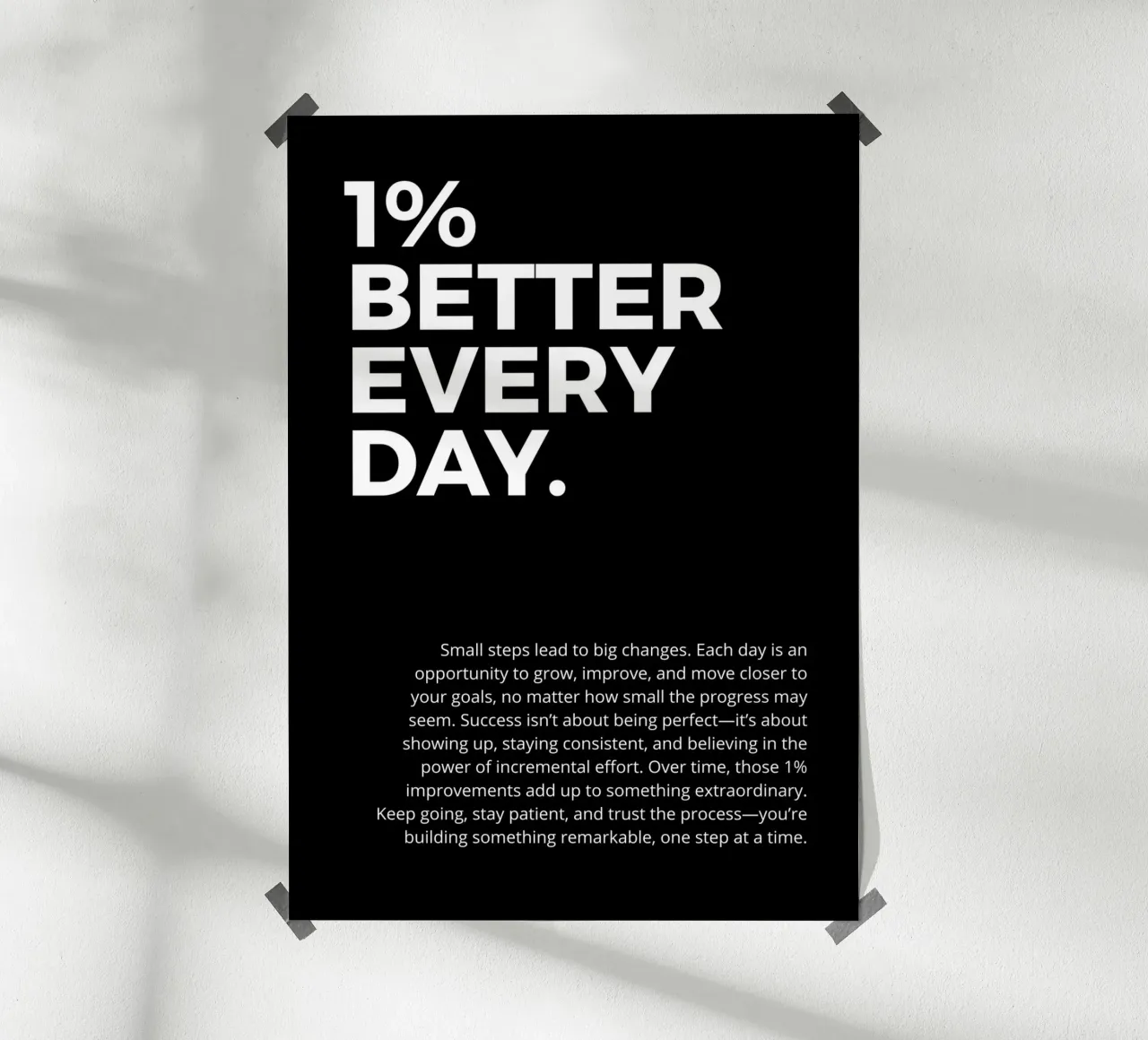 1% better every day. poster da vintageshop
