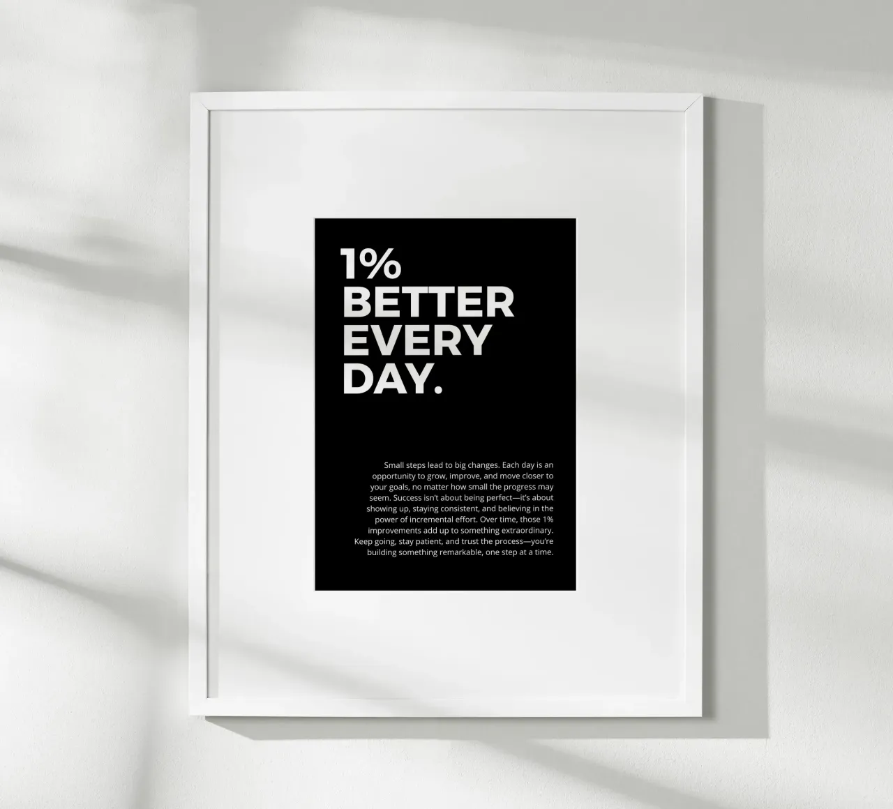 1% better every day. poster da vintageshop