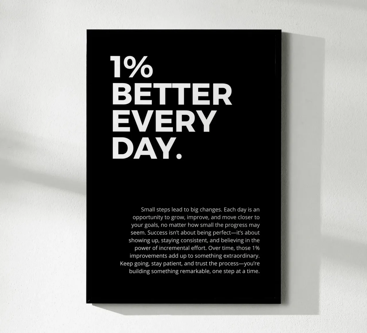 1% better every day. poster da vintageshop