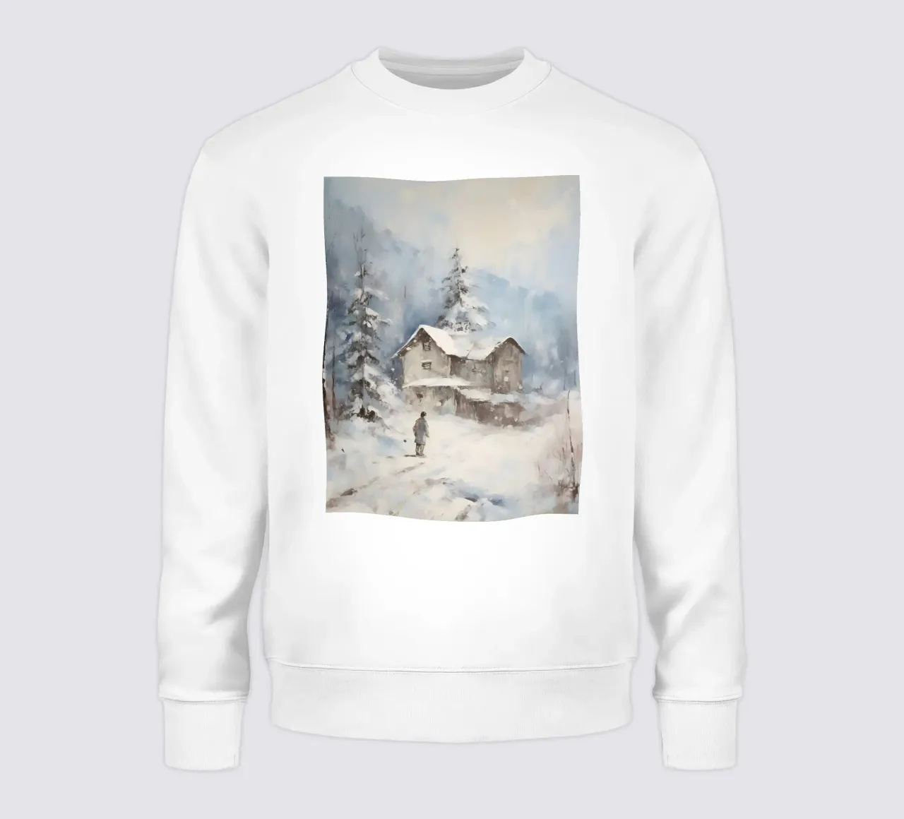 Silenzio invernale al Berghaus - Tracce solitarie nella neve felpa da Cozy Vibes