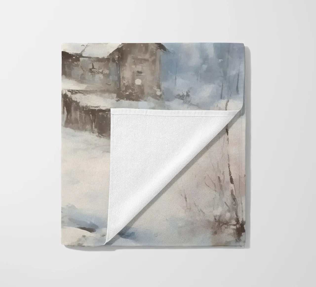 Silenzio invernale al Berghaus - Tracce solitarie nella neve telo mare da Cozy Vibes