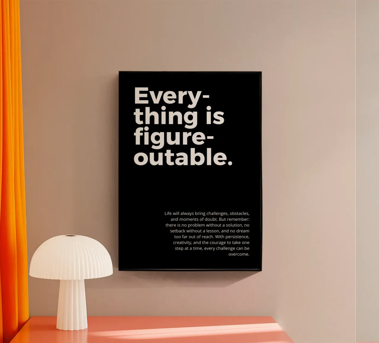 everything is figureoutable plexiglass da vintageshop