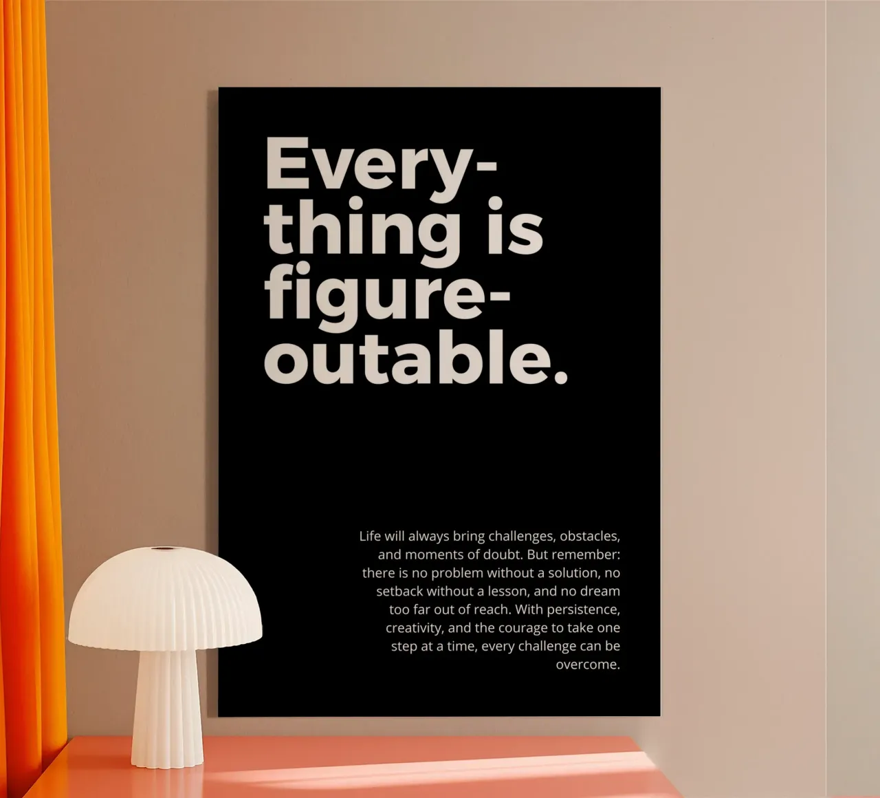 everything is figureoutable plexiglass da vintageshop