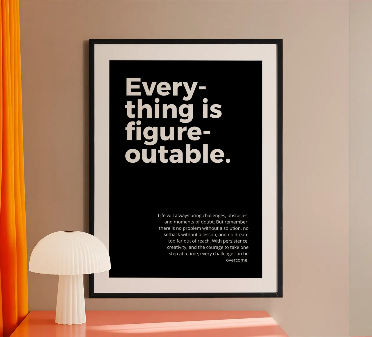 everything is figureoutable poster da vintageshop