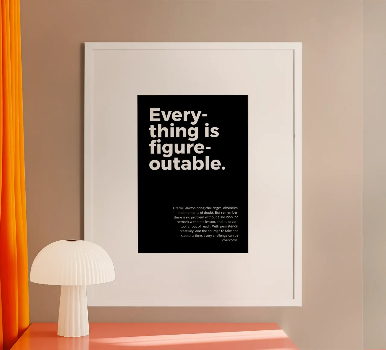 everything is figureoutable poster da vintageshop